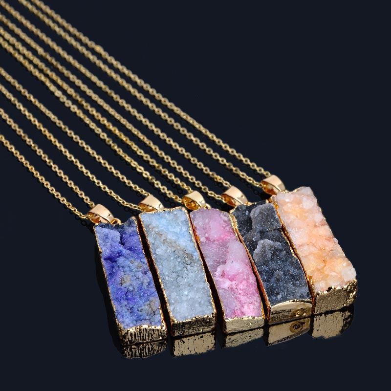 Olivenorma Natural Crystal Stone Necklace - image 1
