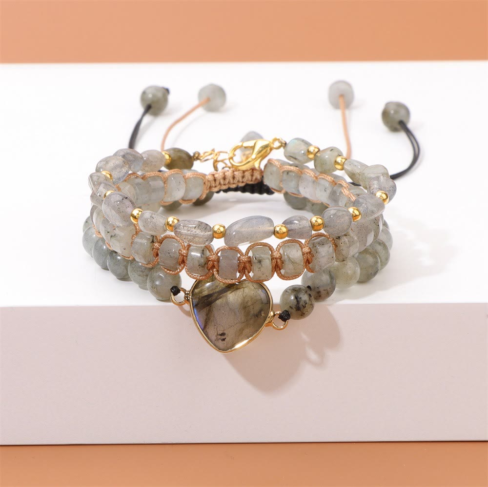 Olivenorma Handmade Rope Braided Heart Shape Pendant Bracelet - image 4