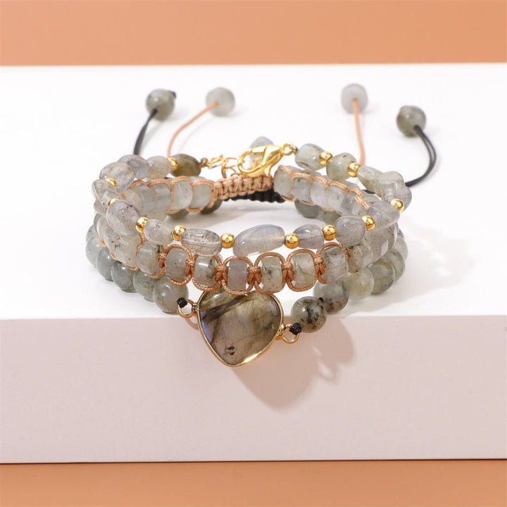 Olivenorma Handmade Rope Braided Heart Shape Pendant Bracelet - image 4