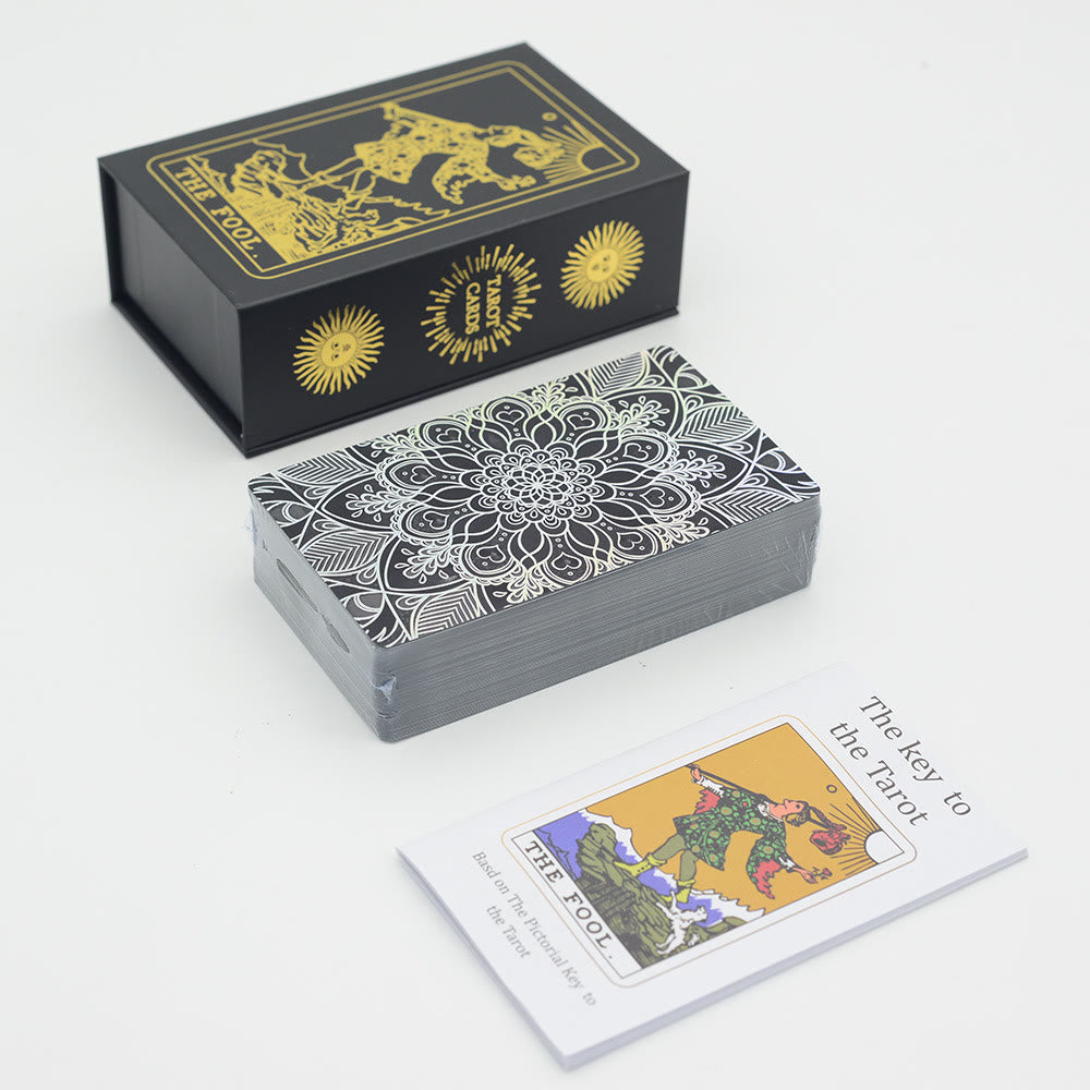 Olivenorma Bronzing Gold Foil Laser Bright Tarot Deck Cards - image 3