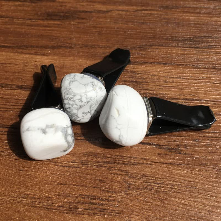 Olivenorma Natural Crystal Car Air Vent Decoration - White Turquoise - image 13