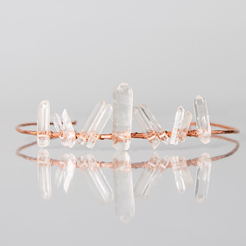 Olivenorma Clear Crystal Minimal Fairy Crystal Crown - image 10