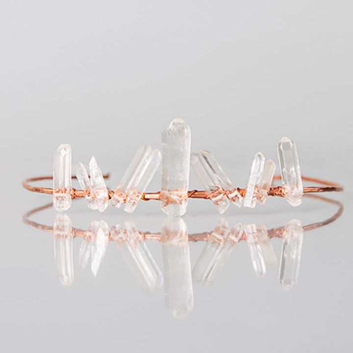 Olivenorma Clear Crystal Minimal Fairy Crystal Crown - image 10