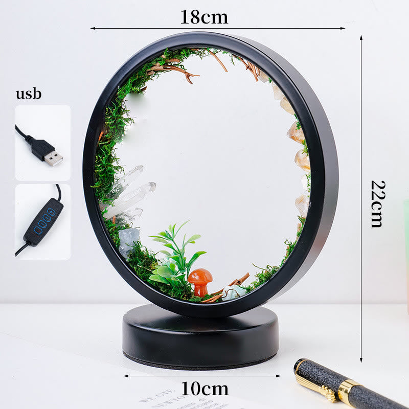 Olivenorma Natural Crystals Forest Round Crystal Lamp - image 5