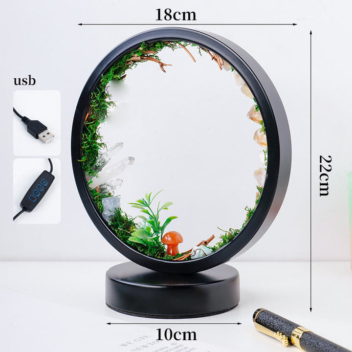 Olivenorma Natural Crystals Forest Round Crystal Lamp - image 5