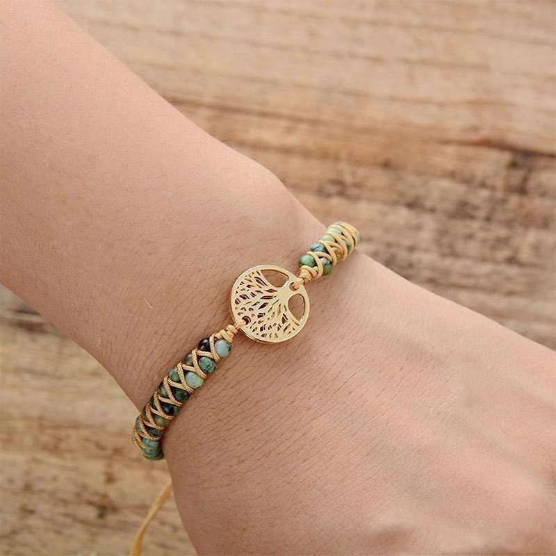 Turquoise Tree Of Life Bracelet - image 1