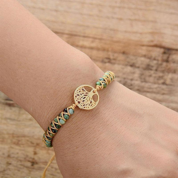 Turquoise Tree Of Life Bracelet - image 1