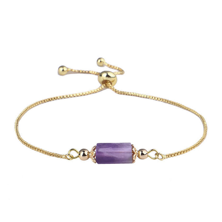 Olivenorma Delicate Natural Crystal Gold Chain Bracelet - image 11