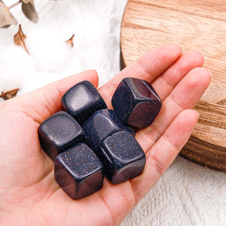 Olivenorma Blue Sandstone Protection Crystal Cube - image 1