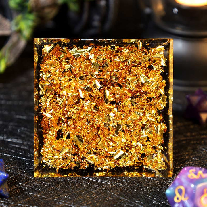 Olivenorma Amethyst Ball Obsidian Gravel Zodiac Leo Orgone Pyramid - image 4