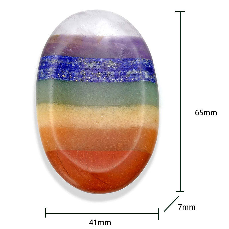 Olivenorma Chakra Rainbow Thumb Worry Stone - image 4