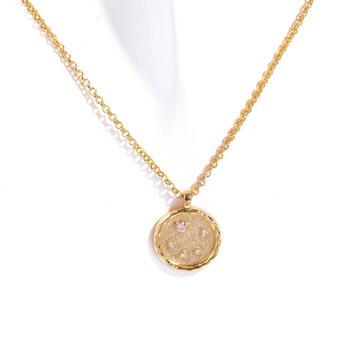 Olivenorma White Zircon Birthstone Zodiac Necklace - Libra - image 8