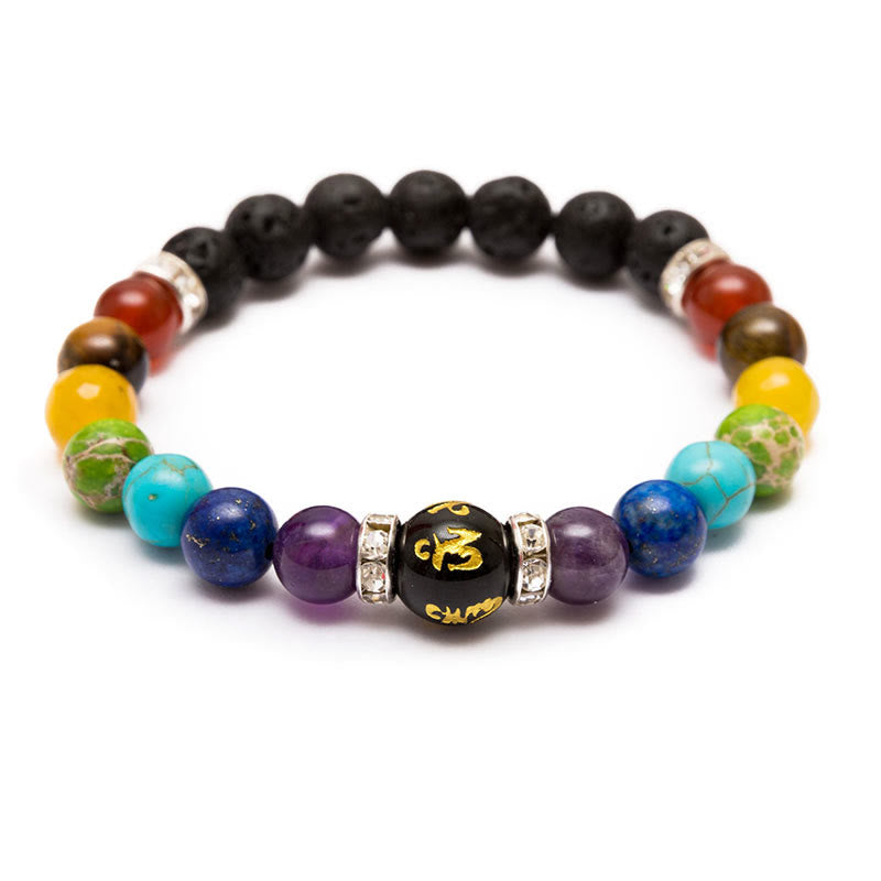 Olivenorma Anxiety Relief Natural Crystal Healing Chakra Bracelet - image 4