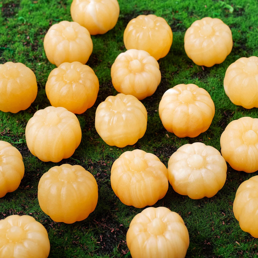 Olivenorma 1PC Yellow Calcite Mini Pumpkin Gemstone Decoration - image 4