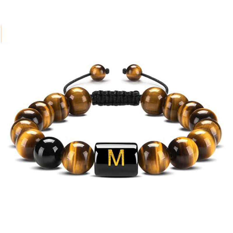Tiger Eye Letter Protection Bracelet - Tiger Eye - M - image 16