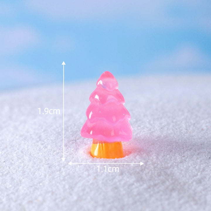 Olivenorma 5Pcs Crystal Mini Christmas Tree Sculpture Gemstone Decoration - image 11
