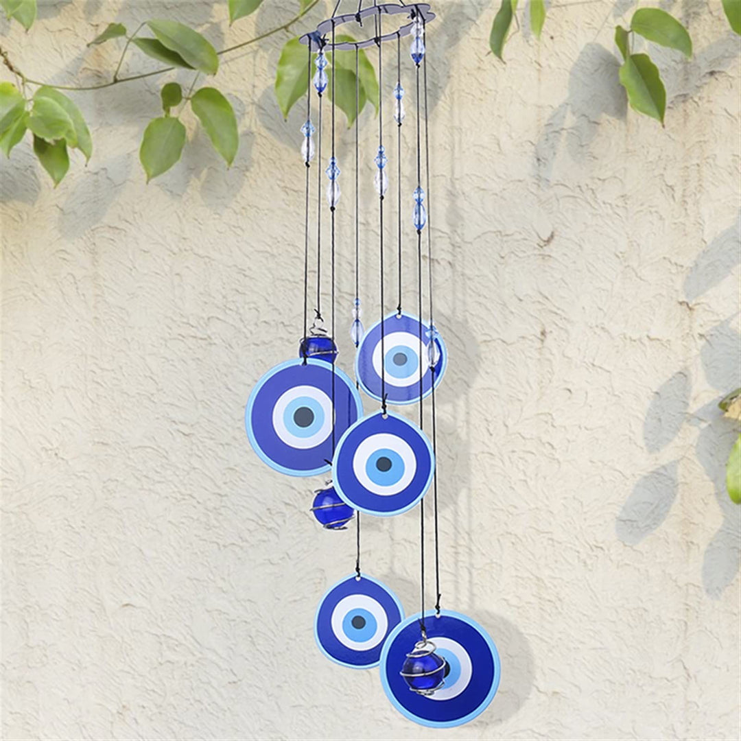 Olivenorma Blue Evil Eye Amulet Protection Wind Chime - image 3