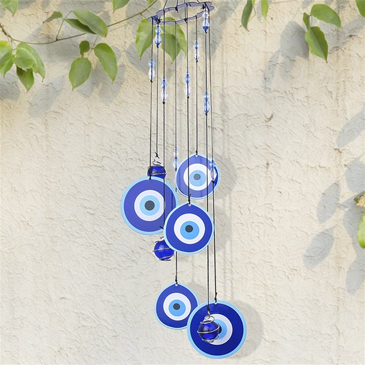 Olivenorma Blue Evil Eye Amulet Protection Wind Chime - image 3