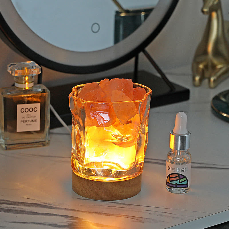 Olivenorma Irregular Glass Stone Essential Oil Crystal Aromatherapy Lamp - Carnelian - Shangri-la - image 4