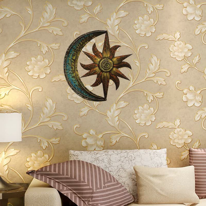 Olivenorma Sun And Moon Celestial Themed Metal Wall Decor - image 2
