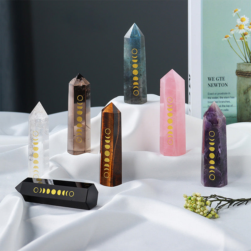 Olivenorma Natural Crystal Column Crystal Wands Tower - image 0