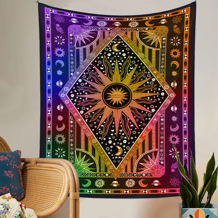 Olivenorma Sun Rays Moon Bohemia Tapestry - image 24