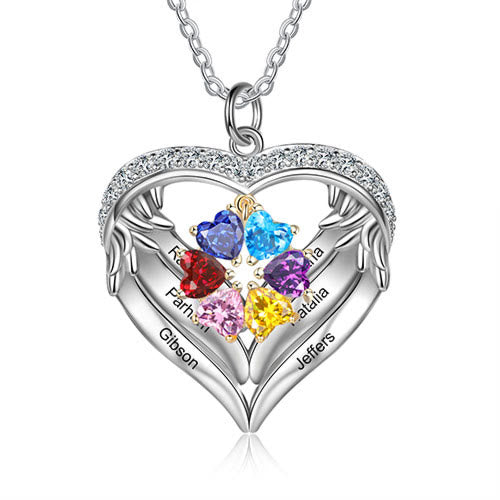Olivenorma Personalized Birthstone Engraved Name Gift CZ Necklace - image 12