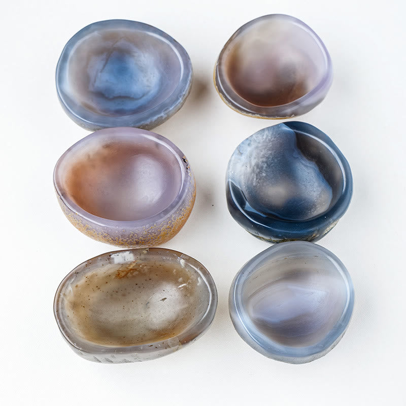 Olivenorma Natural Brazilian Agate Bowl Cornucopia Ornament Gemstone Decoration - image 5