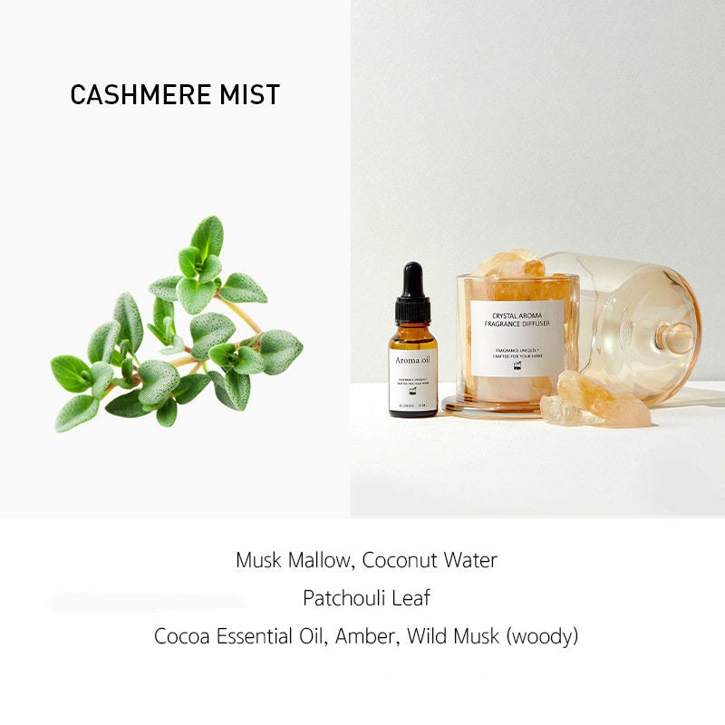 Olivenorma Scented Oil Diffuser Gift Set Crystal Aromatherapy - Citrine&CASHMERE MIST - image 5
