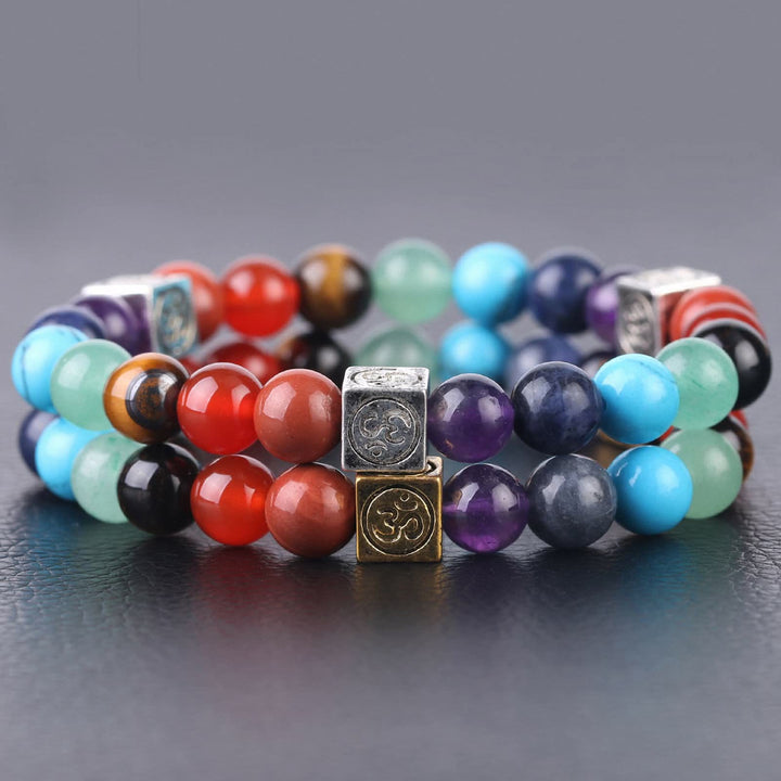 Olivenorma Multicolor Beaded 7 Chakra Yoga Bracelet - image 5