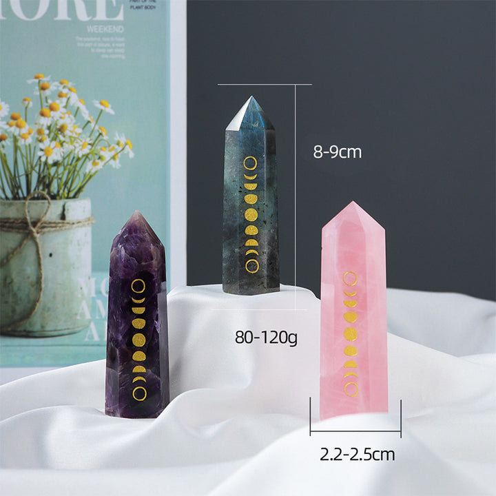 Olivenorma Natural Crystal Column Crystal Wands Tower - image 16