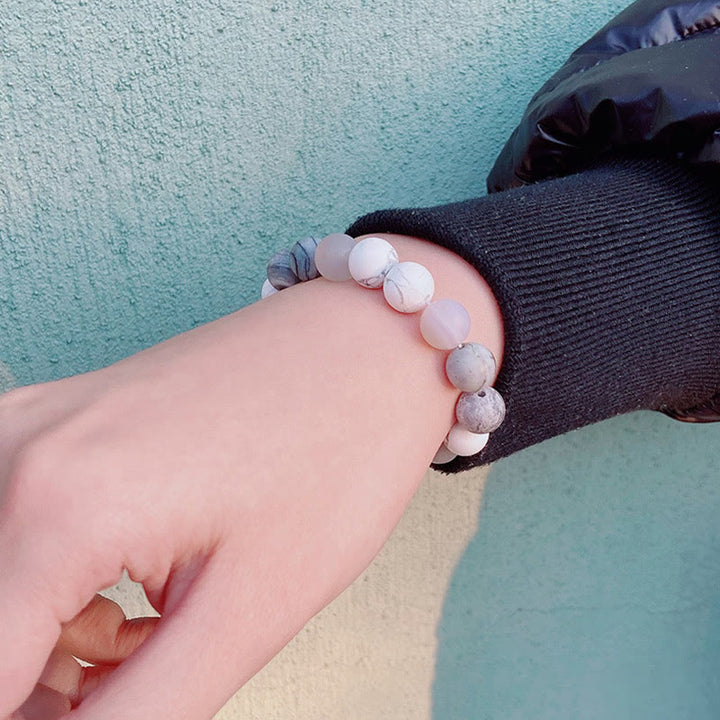 Olivenorma Frosted Natural 10mm Beads Planet Bracelet - image 18