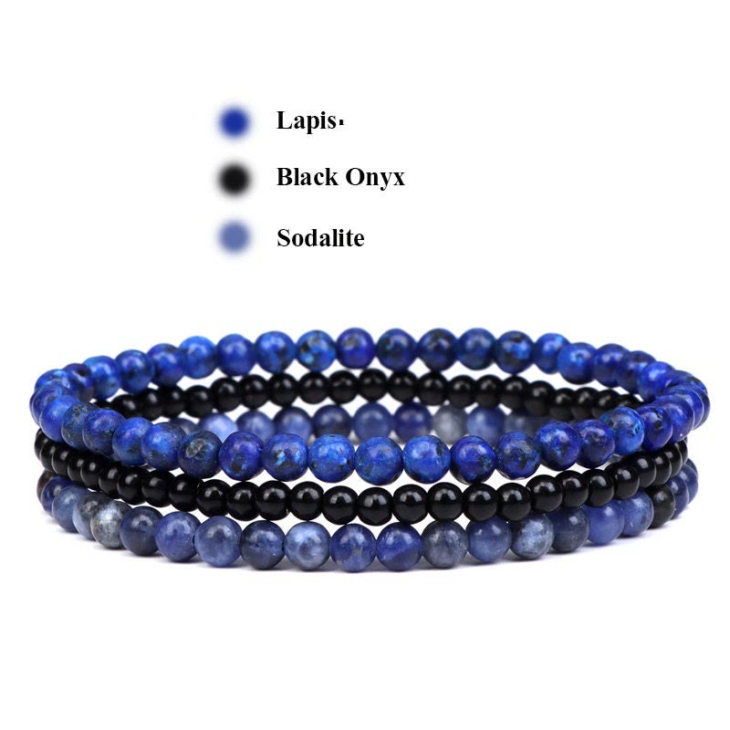 Olivenorma Protection From Negative Energies Lapis Lazuli Bracelet - image 1