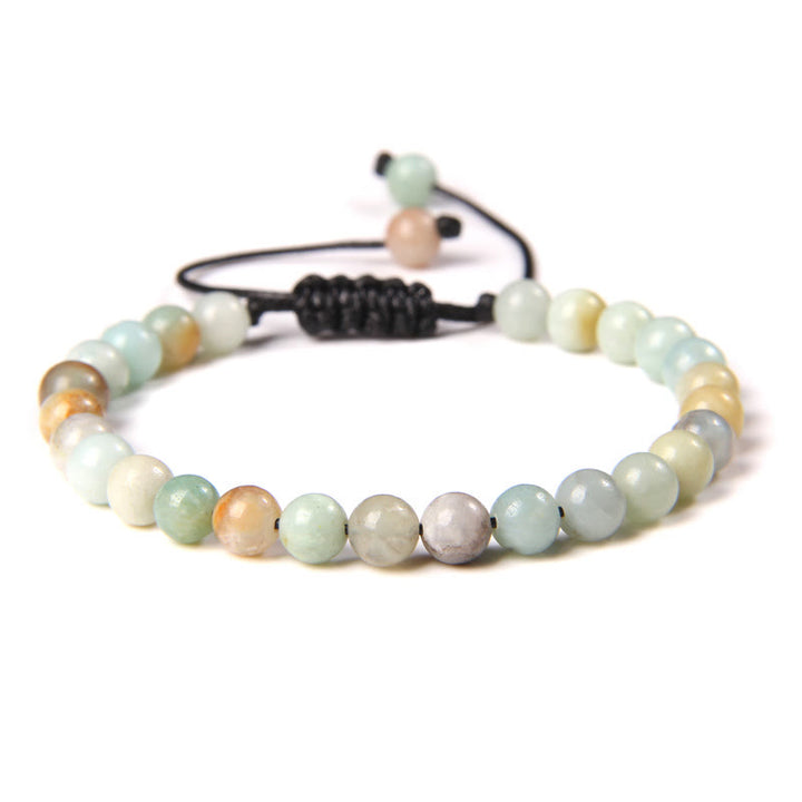 Olivenorma Natural 6mm Stone Beads Braided Wrap Bracelet - Amazonite#2 - image 36