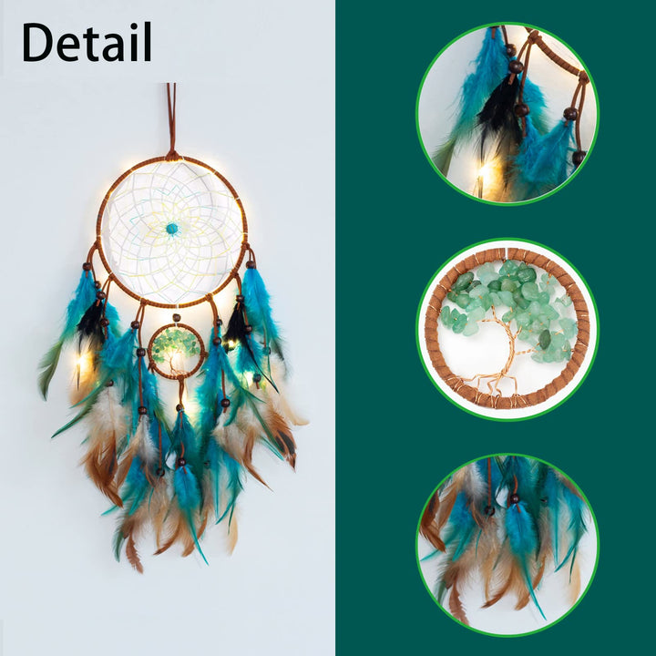 Olivenorma Green Aventurine Tree Of Life Dream Catcher - image 8