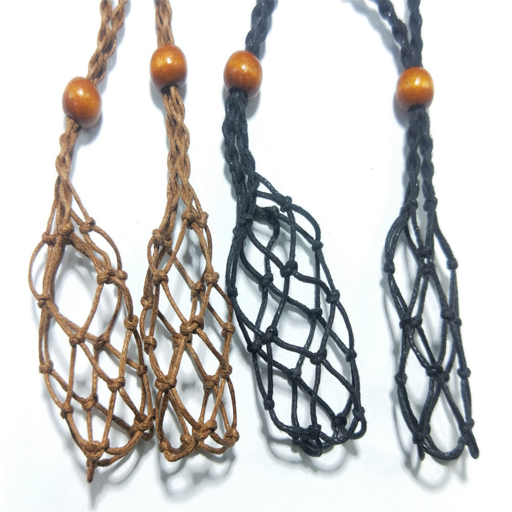 Olivenorma Handwoven Extra Large 5.5cm Adjustable Necklace Mesh Bag - image 19