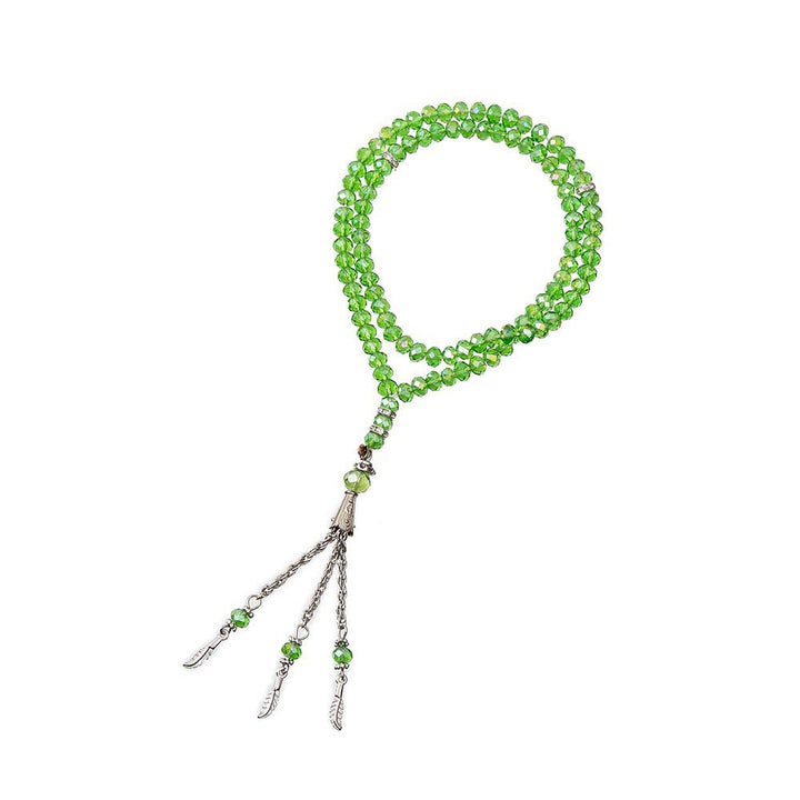 Olivenorma 99 Prayer 8cm Beads Muslim Rosary Bracelet - Green - image 6