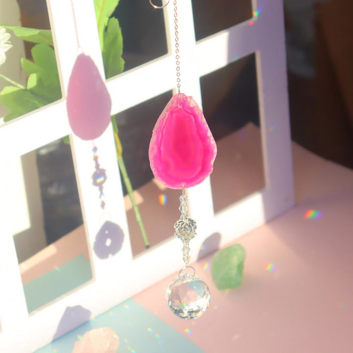 Olivenorma Handmade Hanging Pendant Sun Crystal Wind Chime - image 16