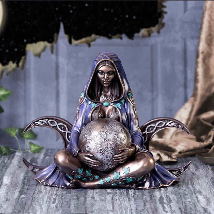  Olivenorma Triple Moon Goddess Statue Decoration - 7.87"(20cm) - image 0