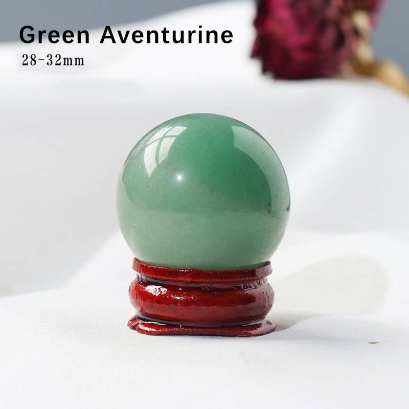 Olivenorma 9pcs Natural Crystal Balls Gemstone Crystal Set - Green Aventurine - image 13