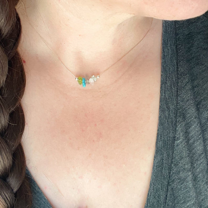 Olivenorma Natural Stone Zodiac Sign Choker Necklace - image 23