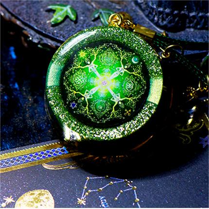 Olivenorma Star Moon Sun Four Elements Reiki Pendant Orgone Necklace - image 3