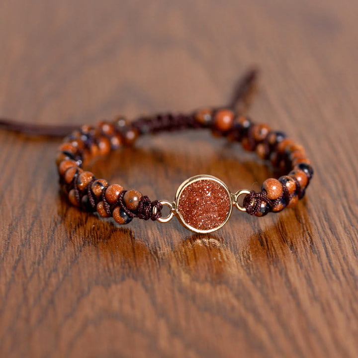 Olivenorma Gemstone Braided Bracelet  - Sandstone - image 7