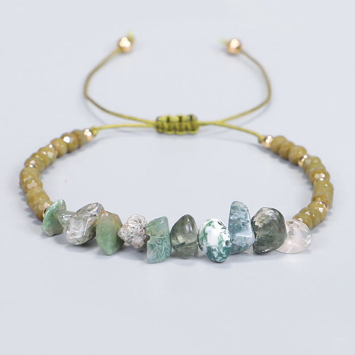 Olivenorma Bohemian Crystal Gravel String Bracelet - image 33