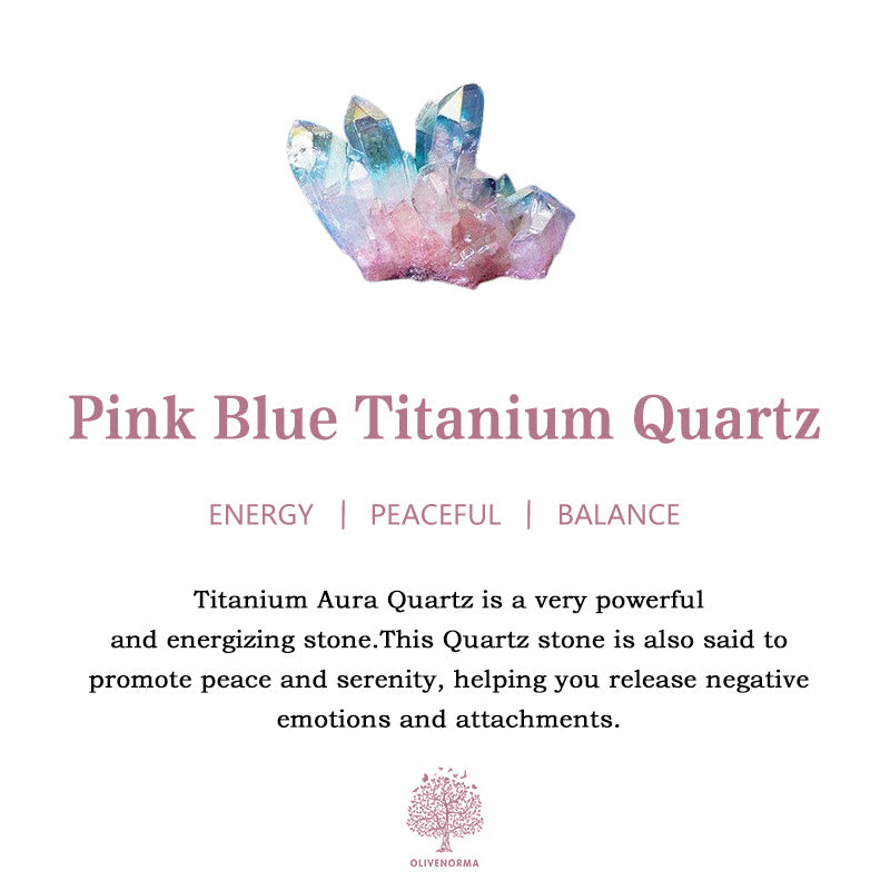 Olivenorma Pink Blue Titanium Quartz Crown with Crystal Centrepiece - image 8