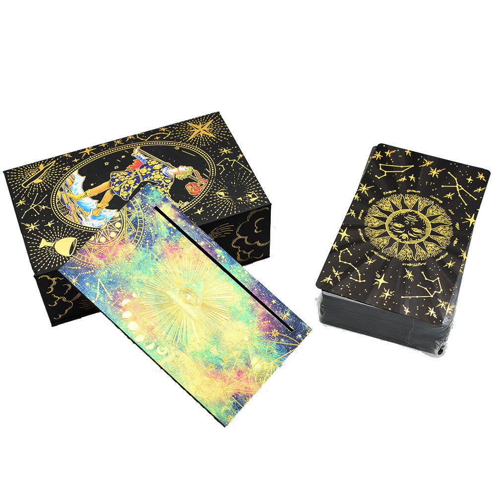 Olivenorma Black Gold Waite Foil Golden Tarot Deck Cards - image 1