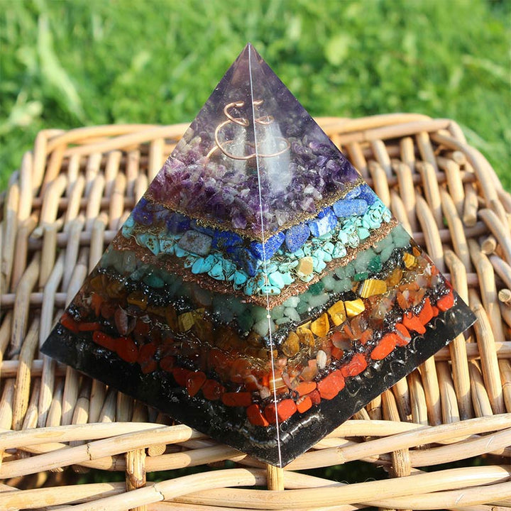 Olivenorma Natural Chakra Peaceful Orgone Pyramid - image 3
