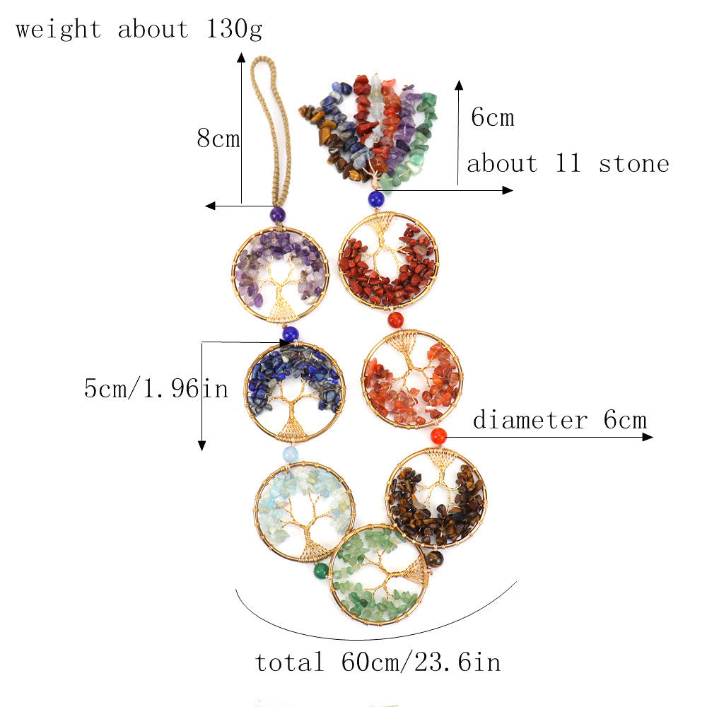 Olivenorma 7 Chakra Crystal Fengshui Tree Of Life Wall Decor - image 14