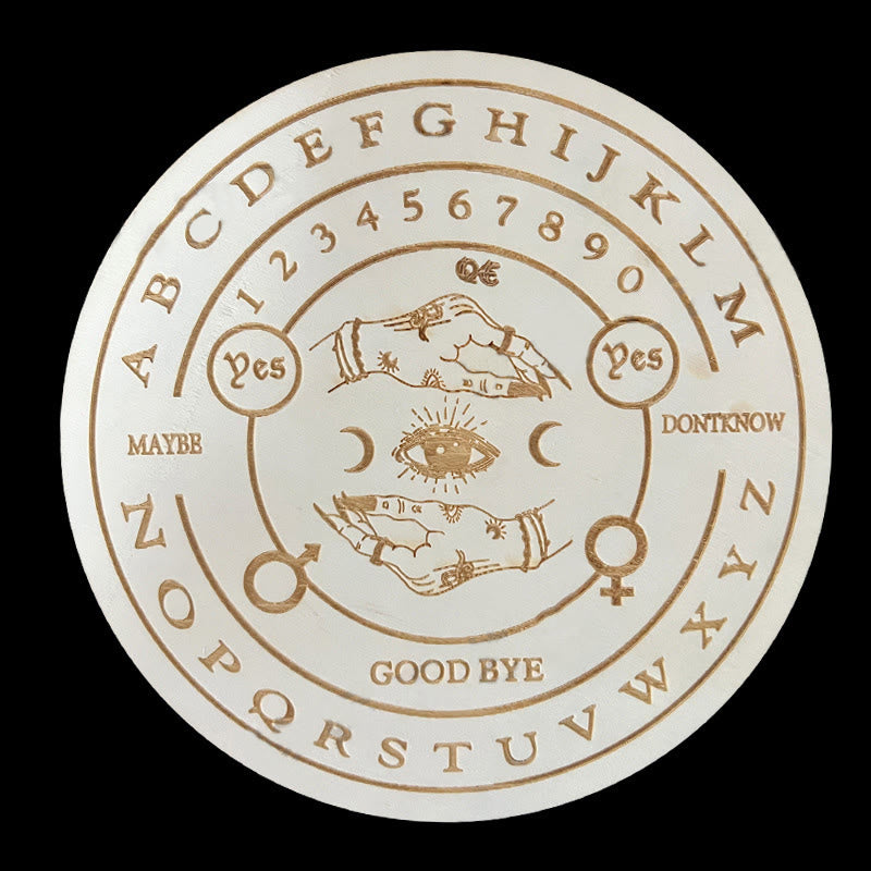 Olivenorma The Wooden Divination Pendulum Game Tarot Card - White - Evil Eye & Moon - image 27