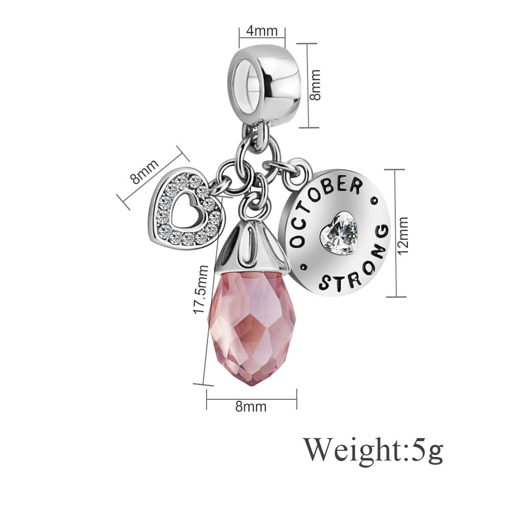 Olivenorma Diamond Heart Pendant Birthstone Necklace - image 13